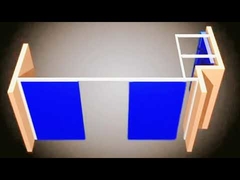 گالری آویزان شدن دیوار پارتیشن تلفن همراه صفحه نمایش دیوار پارتیشن ماژولار سیستم