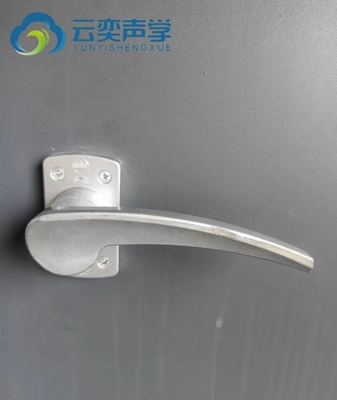 پنجره شیشه ای خاکستری ضد زنگ درب فولاد عایق صوتی درب فلزی برای آزمایشگاه