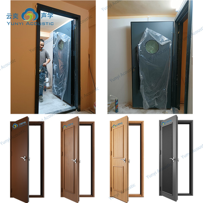 40DB 42dB 45dB درب عایق صوتی UL لیست شده / FM برای مهمانی هتل تایید شده