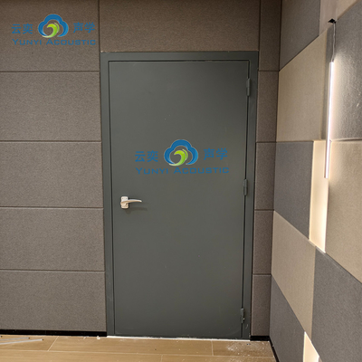 درب صوتی عایق صوتی درب 60 دقیقه مقاومت در برابر آتش درب تک برای اتاق درام اتاق پیانو اتاق مطالعه