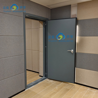 درب صوتی عایق صوتی درب 60 دقیقه مقاومت در برابر آتش درب تک برای اتاق درام اتاق پیانو اتاق مطالعه