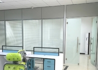 دیوارهای پارتیشن شیشه ای تقسیم کننده تقسیم اتاق شیشه ای معتدل برای دفتر